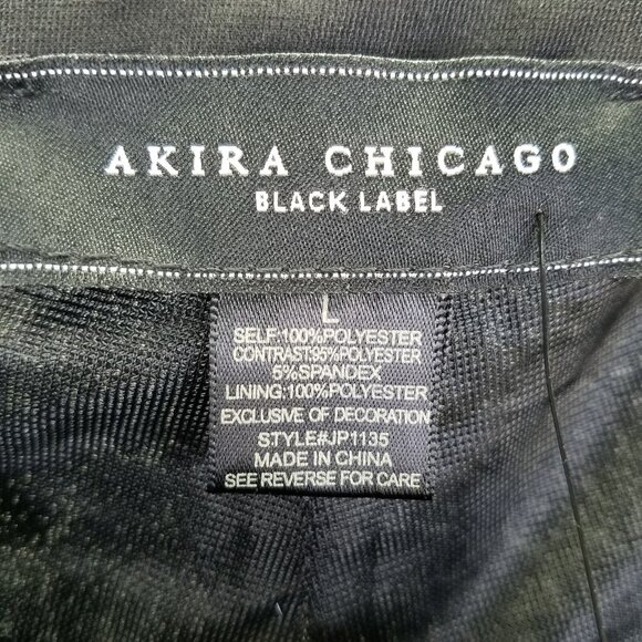 Akira Chicago Flare Pants Women L High Waist Semi Sheer Sequin Black Sparkle NEW - Picture 11 of 16